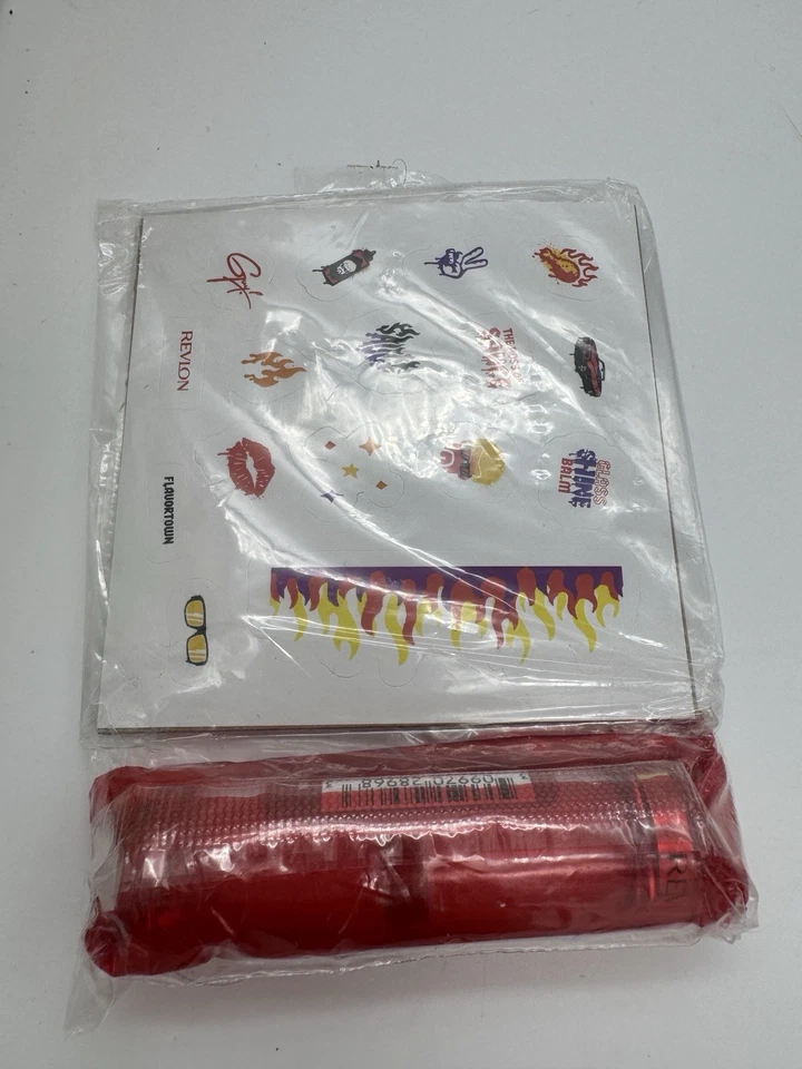 Guy Fieri x Revlon Limited Edition FLAVORTOWN Red Lip Balm & Sticker Pack NEW