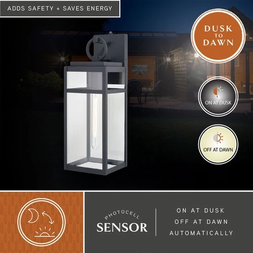 Vaxcel Lighting T0721 Hubbard 18" Tall Wall Sconce - Black - Picture 11 of 12