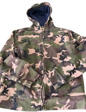 Polo Ralph Lauren Full Zip Hoodie Jacket Camo Youth Size Large 14-16