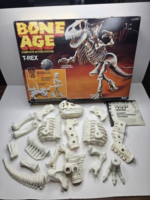 Vintage Kenner Bone Age T-Rex InComplete 1982 Action Figure with Box 