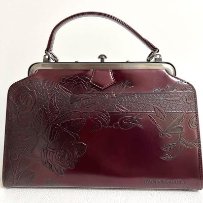 Jean Paul Gaultier New Rose Handbag Black Leather Vintage Rare | eBay