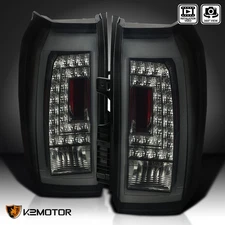 Black/Smoke Fits 2015-2020 GMC Yukon XL Denali LED Tail Lights Brake Lamps