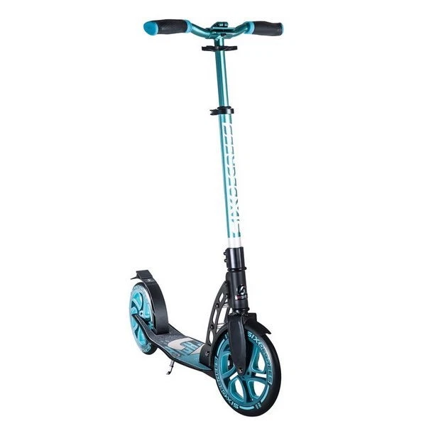 Scooter Noir/Bleu Aluminium Roues 230mm/215mm 3096070131 Six Degrees City S - Photo 1/1