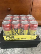 C4 Energy Drink Pack Of 12 Strawberry Blast Flavors Sugar Free 200Mg Caffeine