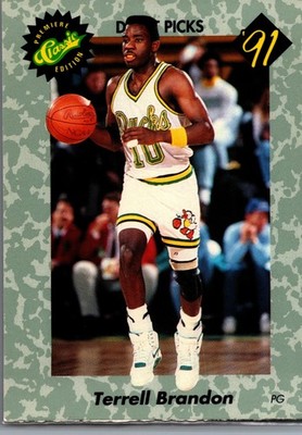 1991 Classic Draft Picks - Terrell Brandon #6 (RC)