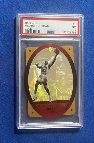 1996 SPx Michael Jordan #8 PSA 7 Chicago Bulls Basketball Card