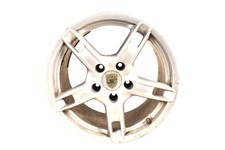 05-08 Porsche Boxster Cayman 987 9jx18 18 5 Spoke Alloy Wheel Rim Silver Oem