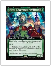 1x Tromell, Seymour's Butler, Extended Art, Final Fantasy, Magic MTG NM
