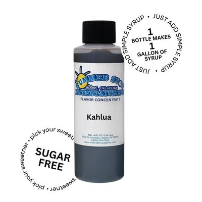 KAHLUA MIX SNOW CONE/SHAVED ICE FLAVOR CONCENTRATE MAKES 1 GALLON