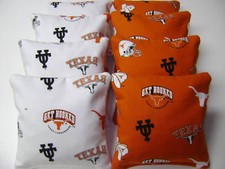 8 CORNHOLE BEAN BAG BAGGO CORN TEXAS LONGHORNS WO