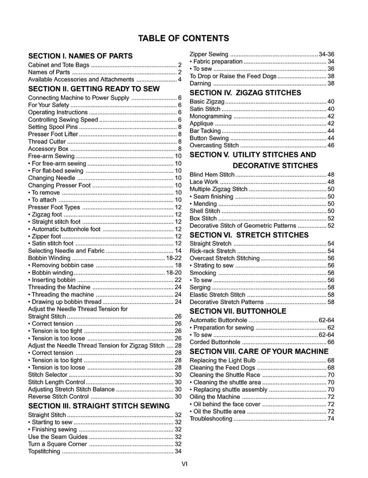 Sears Kenmore 385.16120200 Sewing Machine Owners Manual Instructions Reprint - Image 3 of 3