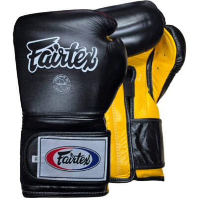 Boxing Gloves Fairtex BGV9 Mexican Style Black Yellow | eBay