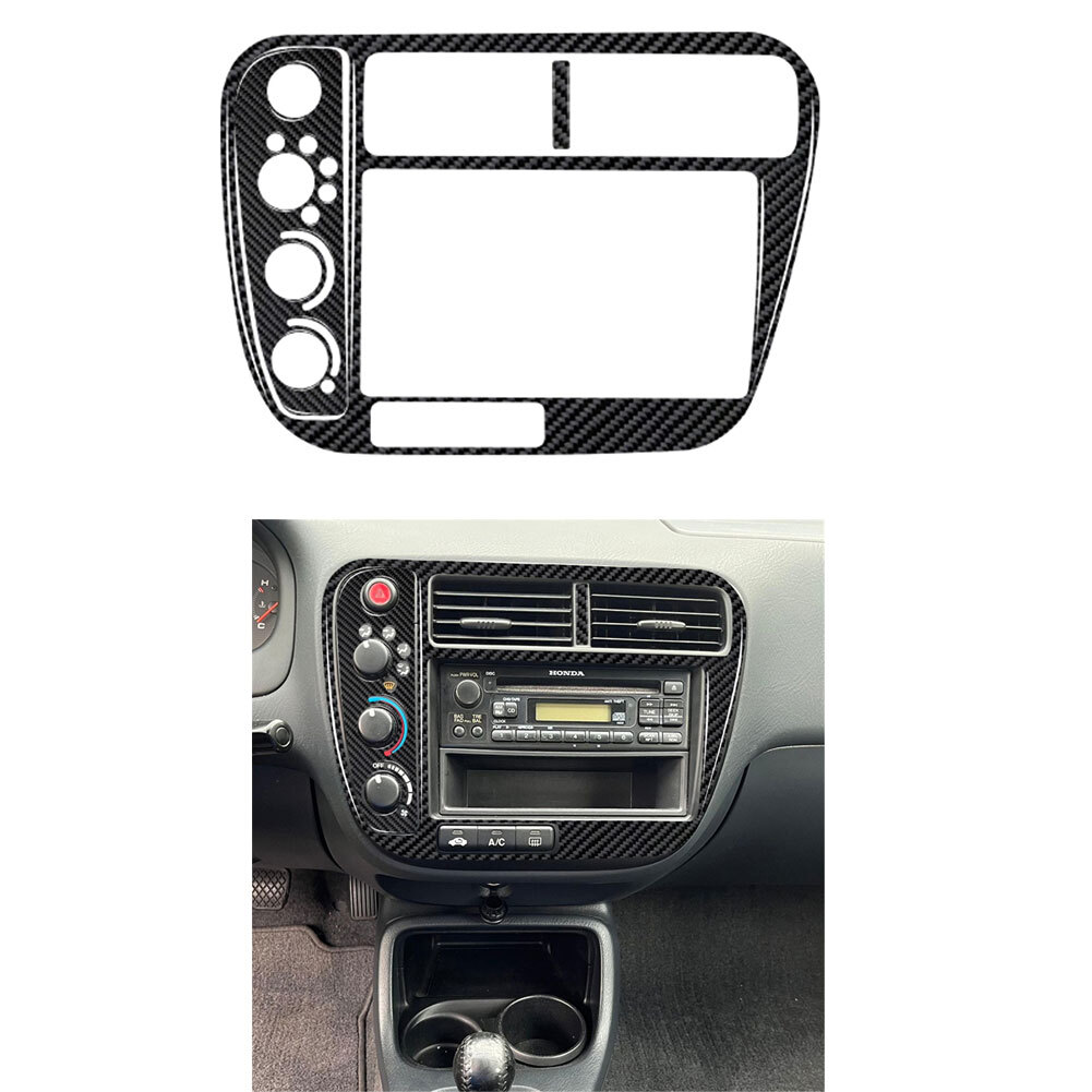 1999-2000 Honda Civic Carbon Fiber Interior Central Console Cover