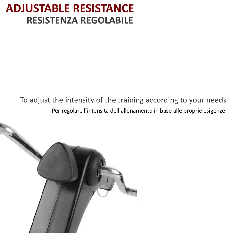 FFitness FSES8110 Pédalier De Rééducation Pour Mini Cyclette Pliable Noir - Photo 2/4