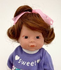 7  Top Ponytail End Curls Auburn Doll Wig Reborn OOAK Bisque Repair W63
