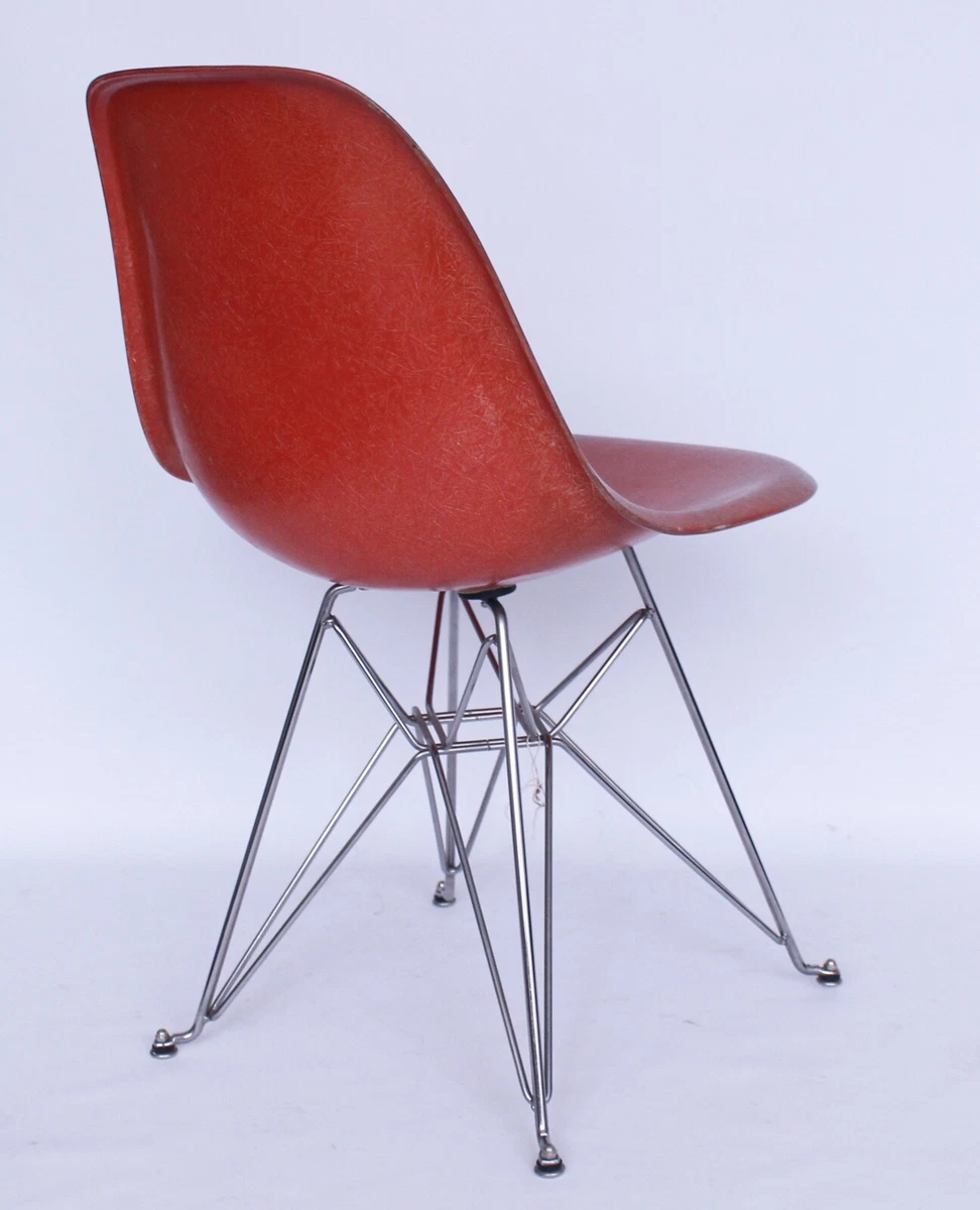 50s 1950s retro CHARLE EAMES HERMAN MILLER FIBREGLASS FIBERGLASS SIDECHAIR CHAIR