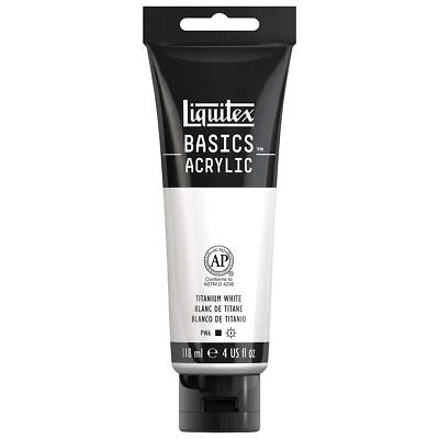 Liquitex BASICS Acrylic Paint 4-Oz Tube Titanium White