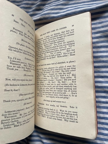 THE MAN WHO CAME TO DINNER. MOSS HART. PAPERBACK 1945 - 第 9/11 張圖片