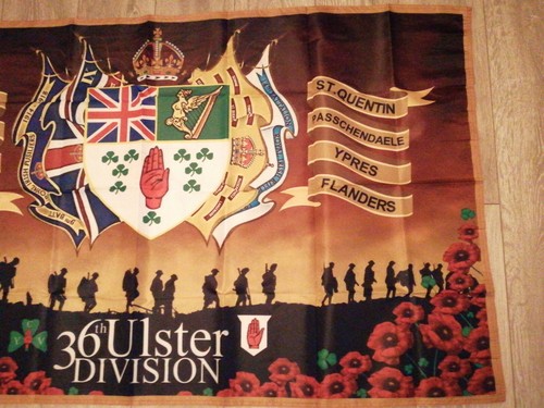 36th Ulster Division Battle honours rememberance Flag 3X5FT - Picture 8 of 9