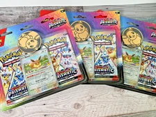 Pokemon TCG: Prismatic Evolutions 2 Pack Blister Eevee New Sealed Lot of 3