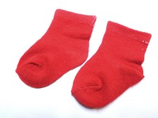 Puppen Kleidung Strümpfe Socken Söckchen rot für 42 bis 46 cm Puppen, Nr. 86