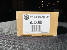 Atlas Sound AT-10RM Deluxe Rack Mounted 10W Attenuator w/ 3db steps, New in Box