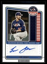 2023 Panini USA Baseball Stars & Stripes Blue Luke Savage #CNTC-LS Auto