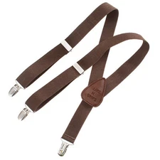 Childrens Toddlers Boy Girls Elastic Adjustable Suspender Chocolate Brown