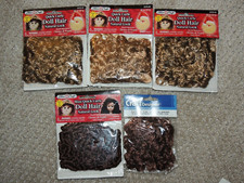 5 Fibre Craft Quick Curls Doll Hair Natural Look Easy To Use Brown Curly Darice