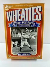 1992 Lou Gehrig Wheaties 60 Years Of Sports Heritage New York Yankees Sealed Box