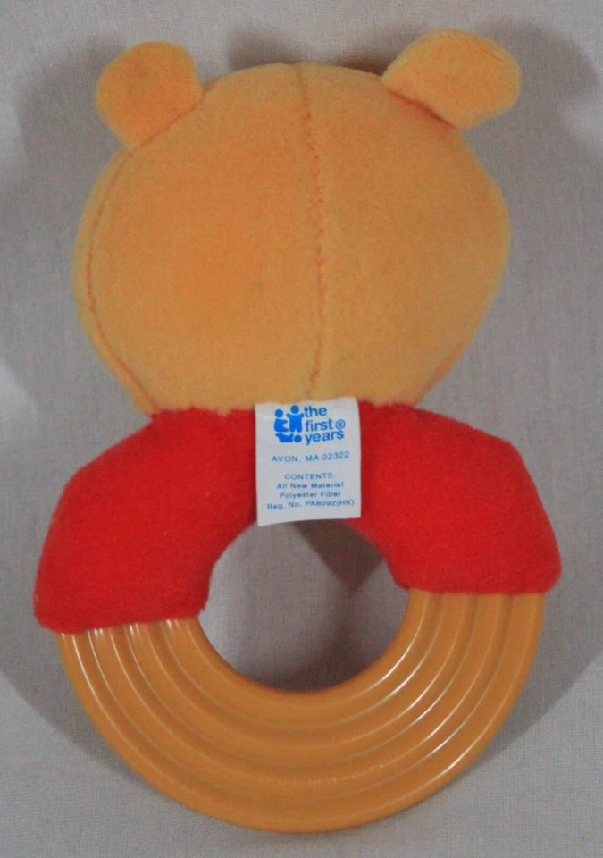 1995 RARE! VINTAGE THE FIRST YEARS WINNIE THE POOH RATTLE TEETHING RING NEW - Image 2 of 4