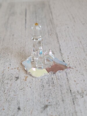 Unique miniature glass lighthouse home decor figure sea ocean