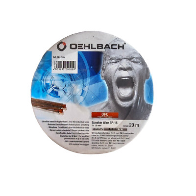 OEHLBACH Speaker Wire SP-15 Art NO. 105 Lautsprecherkabel 2x1,5mm² 20m
