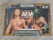 2022 Upper Deck AEW Gold #87 Jungle Boy Luchasaurus Wrestling Card
