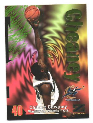 1997-98 SkyBox Z-Force NBA Basketball Washington Wizards Calbert Cheaney