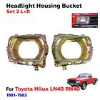 <!--F#f_0-->Head Light Lamp Housing Bucket Fits Toyota Hilux RN40 LN40 Pickup 1981-83 Pair<!--F/-->