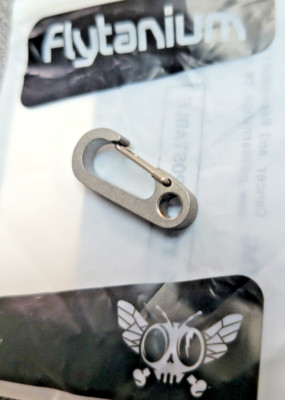 Flytanium Titanium Gate Clip Small Grade TC4 Titanium Construction Steel Spring