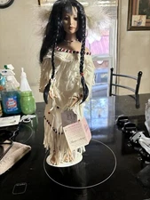 Vintage Danbury Mint Morning Song Native American Bride Doll by Judy Belle
