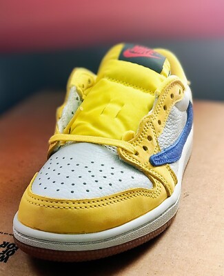 Jordan 1 Low Og SP x Travis Scott Canary Kids (Ps) DZ5909-700 Size