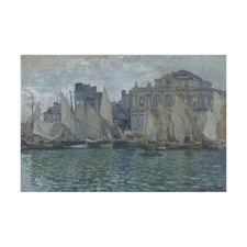 Claude Monet - The Museum at Le Havre Hand-painted Oil Painting Wall Art