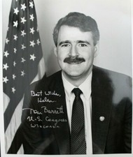 Tom Barrett Wisconsin US Congress Signed 8x10 Vintage Autograph Photo JB6
