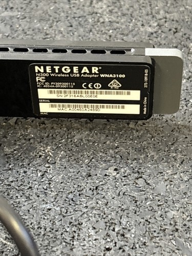 NETGEAR WIRELESS WIFI Receiver USB ADAPTER N-300 Mbps WNA3100 Antenna Kit +Stand - Picture 3 of 4