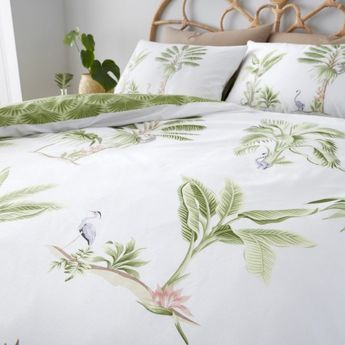 BIRDS & FLOWER DUVET COVER SET QUILT REVERSIBLE BEDDING & PILLOW CASE ALL SIZE - Picture 95 of 99