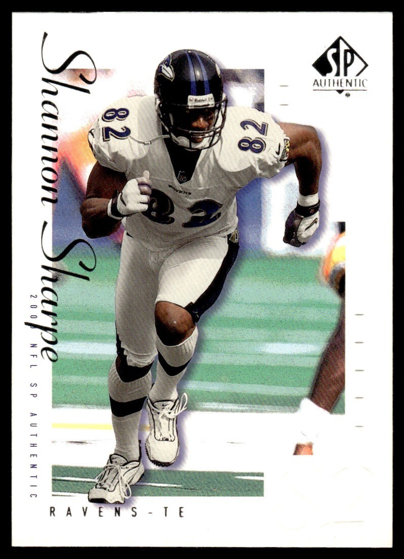 2000 SP Authentic #8 Shannon Sharpe – Ravens (HOF)