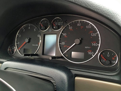 For Audi A6 C5 1997-2004 Polished Aluminum Trim Rings for Instrument Cluster x6 - Picture 8 of 9