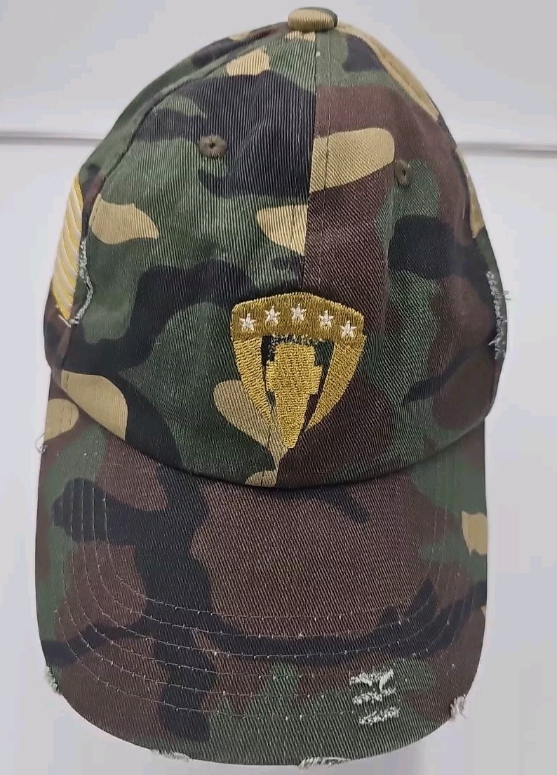 PTSD Awareness Camo Adjustable Embroidered Baseball Cap by PTSDUSA.ORG