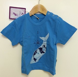 Animal Queues Ethique Organic Fair Baleine Bleue Imprime Bleu Bebe T Shirt 18 24 M Ebay