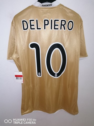 Maglia Juventus Del Piero da spogliatoio 2008-2009 away gold shirt nike tg  L | eBay