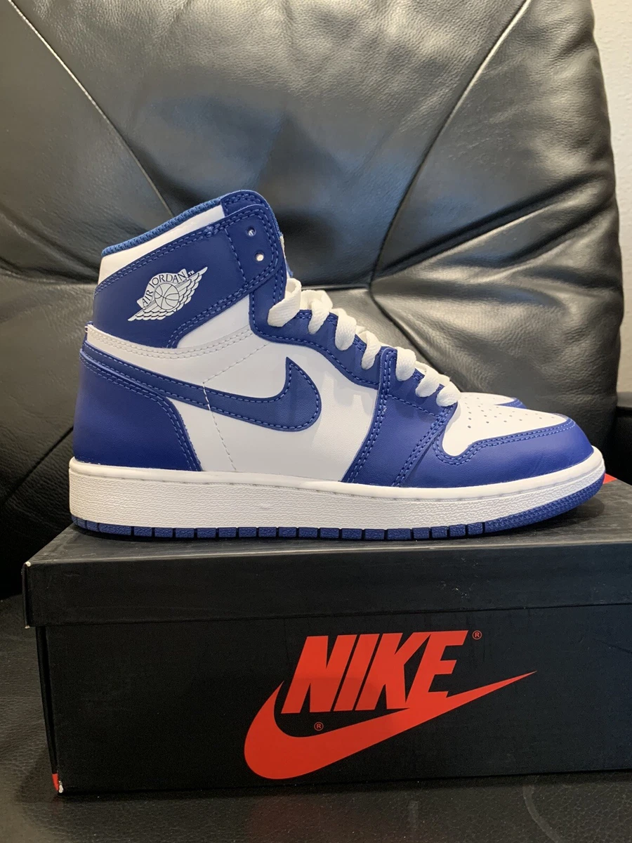 Nike Air Jordan 1 Retro High OG BG “Storm Blue” 575441 127 Size 5y Travis Scott