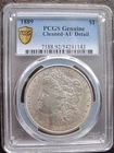 1889 Morgan Silver Dollar PCGS Genuine Cleaned AU Detail